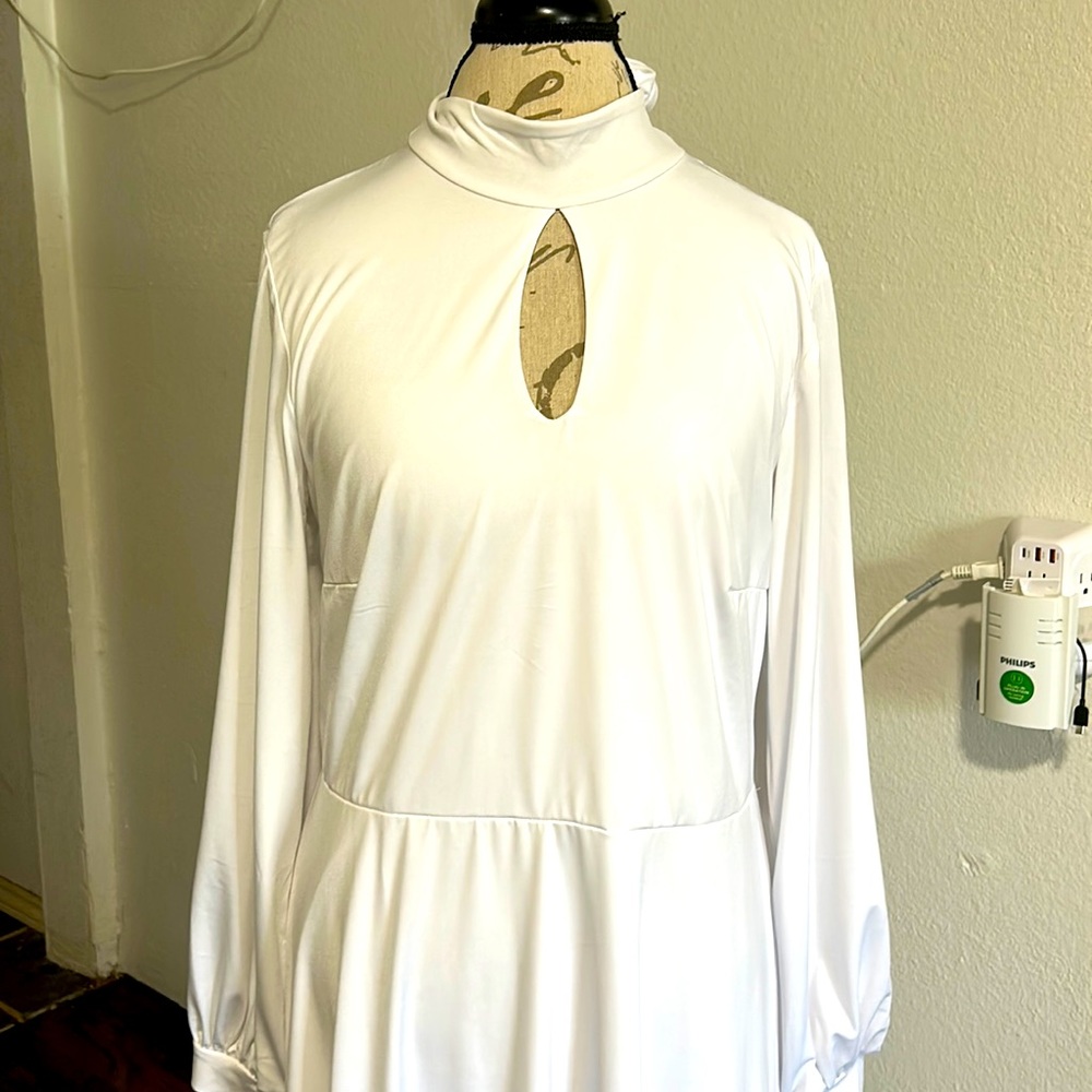 White long sleeve Eloquii Dress Size 14